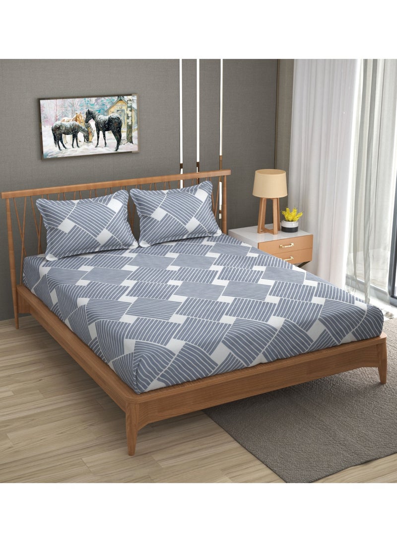 AURIO Premium King Size Fitted Bedsheet Set with 2 Pillowcases – Ultra-Soft Microfiber Bedding – Deep Pocket (200x200+35 cm) with 50x75 cm Pillow Covers – Breathable and Durable Mattress Protector Set - Image 2